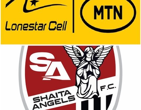 Logos of Lonestar Cell MTN and Shaita Angels Football Club, partners in a new 2025–26 sponsorship deal in Liberia’s Upper Women’s League