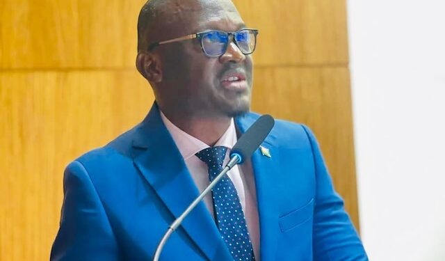 Lofa County Senator Momo Cyrus speaks against Lofa University Board resolution, calling for accountability in corruption probe involving top officials