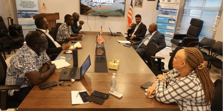 NaFAA officials meet with DAMEN Shipyards delegation in Monrovia to discuss partnership on fisheries sector modernization and port development