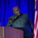 Liberia’s Finance and Development Planning Minister Augustine Ngafuan speaks at the Liberia Diaspora Annual Conference in Washington, unveiling the $8.38 billion five-year ARREST Agenda to drive growth, roads, power and diaspora investment.