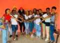 Members of the PB Omega LEO’s Club in Monrovia preparing for the induction of 30 young professionals into Lions Clubs International’s youth wing.