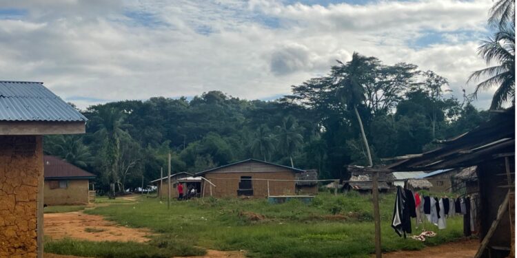 Pellokon Town in Seekon District, Sinoe County, where DayLight reporters escaped threats from a masked dancer known as ‘country devil’ during an investigation