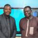 FCWC Chairperson and Liberia’s Acting NaFAA Director General J. Cyrus Saygbe with FCWC Secretary General Dr. Gaston Djihinto in Ghana for 16th Conference of Ministers preparations