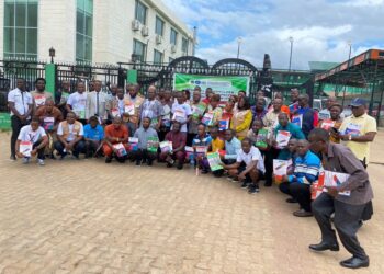 Group photo of stakeholders at the AITB TVET workshop in Monrovia, highlighting rising interest in vocational and technical education in Liberia