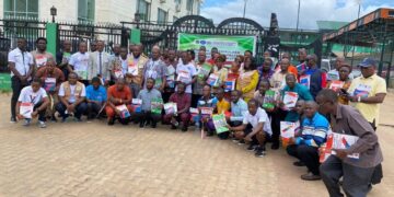 Group photo of stakeholders at the AITB TVET workshop in Monrovia, highlighting rising interest in vocational and technical education in Liberia