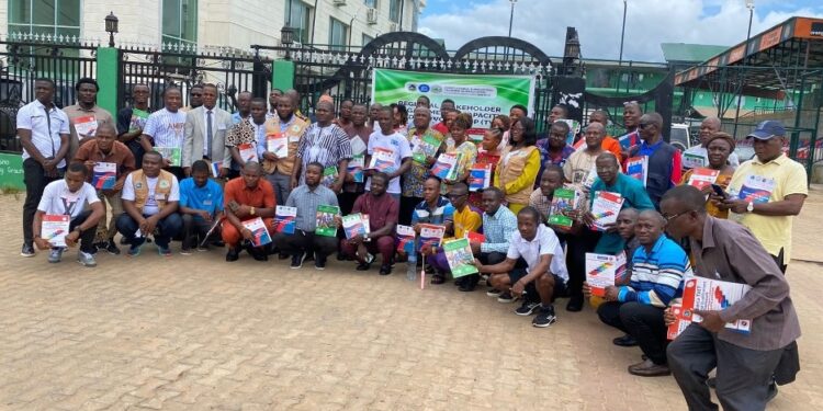 Group photo of stakeholders at the AITB TVET workshop in Monrovia, highlighting rising interest in vocational and technical education in Liberia