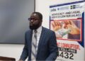 Acting MICAT Minister Johnny S. Tarkpah delivers remarks at an FOI compliance and anti-corruption training hosted by the Independent Information Commission and CENTAL, highlighting access to public information as a constitutional right and cornerstone of Liberia’s democracy