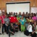Teach For Liberia alumni and staff pose for a group photo during the organization’s first-ever alumni retreat in Monrovia