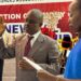 Alphonso Toweh sworn in as president of the Publishers Association of Liberia during induction ceremony in Monrovia