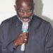 Former Liberian President George Weah addresses worshippers at Forkay Klon Jlateh Fellowship Center in Paynesville, saying ‘divine protection’ spared his family from the Sept. 24 blaze at his 9th Street residence.