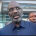 Former President George Weah speaking to his supporters