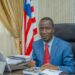 Liberia’s Minister of Mines and Energy, Wilmot Paye, at his office ahead of a forum on mining, money laundering and terrorist financing.