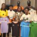 World Girls FC players showcase new jerseys at unveiling event in Monrovia.