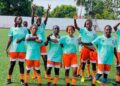 World Girls FC players celebrate during training in Monrovia ahead of the 2025-26 Liberia Women’s League season, as the club unveils new signings and media strategy