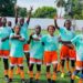 World Girls FC players celebrate during training in Monrovia ahead of the 2025-26 Liberia Women’s League season, as the club unveils new signings and media strategy