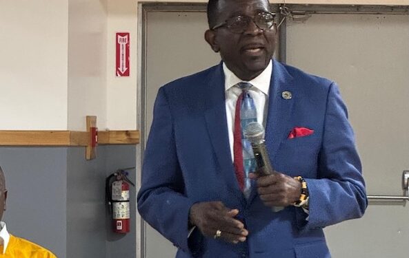 Liberian-American educator Dr. John Wulu addresses ULAA conference, urging diaspora to invest in schools, teacher training, and innovation to drive Liberia’s national progress