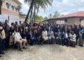 Liberian officials, civil society leaders, and international partners at the launch of the Anti-IFFs Policy Tracker in Monrovia