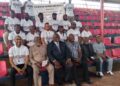 Group photo of Liberian basketball coaches after earning FIBA certification.