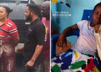 A 10-year-old Liberian girl injured after her finger was mutilated; police arrest suspect and husband in New Georgia.