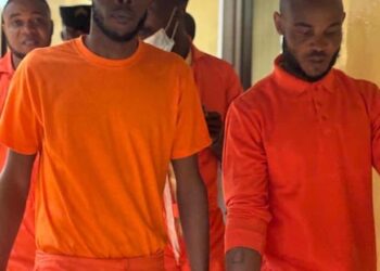 Capitol arson trial defendants in orange suits