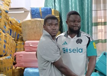Liberian Drug Enforcement Agency arrests two suspects in a $146,000 Brewerville drug bust involving 1,929 kilograms of compressed marijuana