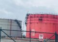 Liberia petroleum storage tanks in Monrovia as private operators protest LPRC fee cuts and warn of monopoly risks in the sector