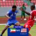 Liberia’s Nicholas Andrews in action against Equatorial Guinea during the 2026 FIFA World Cup Qualifiers in Malabo, where he scored the equalizer in a 1–1 draw.