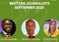 ATAF honors top African tax journalists Ian Ramanyika, Winston Mwale, and Félicienne Houessou for their exceptional reporting on taxation and development.
