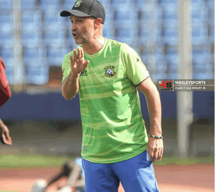 FC Fassell coach Amir Alagic reacts after his team’s narrow 1-0 Super Cup victory