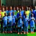 Young players and coaches of Arcadia Soccer Academy in Brewerville pose for a group photo after training at the academy’s G-4 Community pitch.
