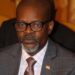 Senator Abraham Darius Dillon speaks at Capitol Hill as he calls on the General Auditing Commission to investigate Liberia’s alien work permit regime for transparency and reform.
