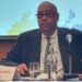 NASSCORP Director-General Dewitt vonBallmoos at an international conference after being elected to head the ISSA Technical Commission on Contribution Collection and Compliance.