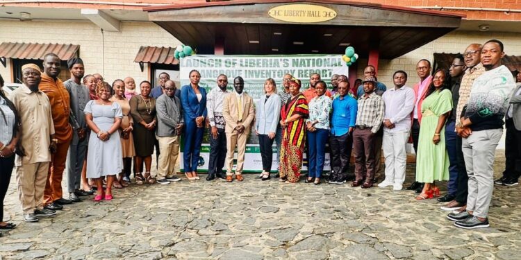 Environmental Protection Agency of Liberia officials and partners launch the country’s first National Mangrove Inventory to strengthen the blue economy