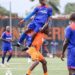 LISCR FC players celebrate their third straight win in the 2025–26 LFA First Division season, while defending champions FC Fassell struggle to find form