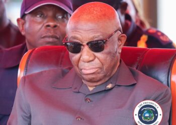 President Joseph Nyuma Boakai during a public ceremony in Monrovia. His latest cabinet reshuffle has sparked debate over transparency and silent departures
