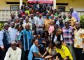 Local government officials from Maryland, Sinoe, River Gee, Grand Kru, and Grand Gedeh counties pose after completing an LACC anti-corruption training in Harper