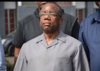 Liberia’s former Justice Minister Frank Musa Dean stands outside the Temple of Justice after the Supreme Court lifts a stay on his arrest in the $11.5M ‘missing diamond’ case.