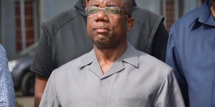Liberia’s former Justice Minister Frank Musa Dean stands outside the Temple of Justice after the Supreme Court lifts a stay on his arrest in the $11.5M ‘missing diamond’ case.