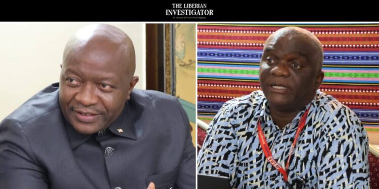Finance Minister Augustine Ngafuan and LRA Commissioner General James Dorbor Jallah lead technical budget review sessions to improve Liberia’s FY 2026 revenue projections.