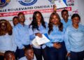 Members of the newly inducted Paynesville Boulevard Omega LEOs Club pose with certificates during their leadership installation ceremony in Paynesville.