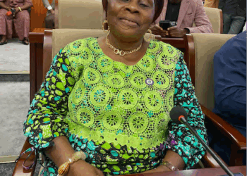 Grand Gedeh County District #2 Representative Marie G. Johnson at the Capitol after submitting her bill to establish Liberia’s first national student loan program