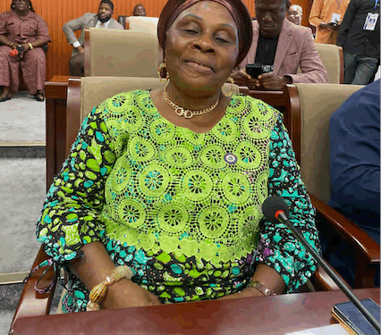Grand Gedeh County District #2 Representative Marie G. Johnson at the Capitol after submitting her bill to establish Liberia’s first national student loan program
