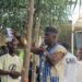 Senator Samuel Kogar addresses Nimba residents during a reconciliation meeting, urging political unity and warning against division among county leaders