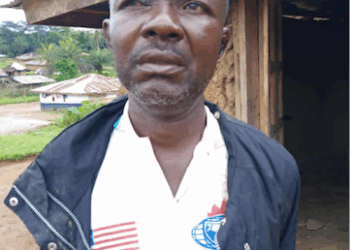 Suspect Cyrus Bardio, arrested in Maryland County for allegedly poisoning his friend’s cane juice during a debt dispute in Gbeken TownSuspect Cyrus Bardio, arrested in Maryland County for allegedly poisoning his friend’s cane juice during a debt dispute in Gbeken Town