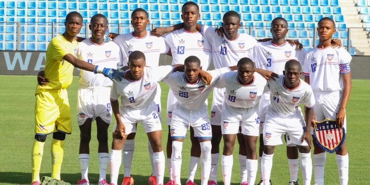 Liberia’s U-17 national team poses before kickoff at the WAFU AFCON qualifiers in Mali, where the squad lost all group matches under the LFA’s youth program