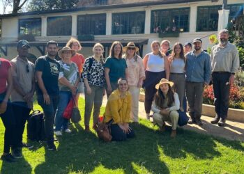 A group of global agricultural journalists and young leaders pose after completing the 2025 IFAJ-Alltech Boot Camp in Nairobi, Kenya, ahead of the World Congress