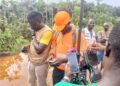 SDI and Liberia Land Authority field team conduct a confirmatory land survey with community representatives in River Cess County to secure customary land rights