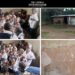 Students at Sally B. Toogbabu Elementary in Grand Kru County sit on tarpaulin sheets on the floor as they study in overcrowded, crumbling classrooms.