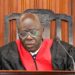 Chief Justice Yamie Quiqui Gbeisay presiding at the Temple of Justice amid controversy over a new $50,000 indemnity bond directive for court clerks