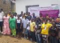 Community leaders and activists in Montserrado County pose with medica Liberia and partners after completing a five-day SASA! training under the Liberia Women Empowerment Project to fight gender-based violence and transform harmful social norms
